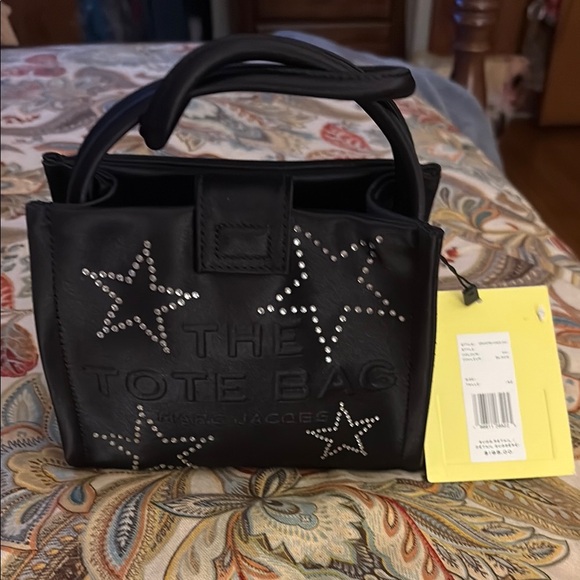 Marc Jacobs Black THE STAR
SATIN MINI TOTE BAG NWT - Picture 1 of 8